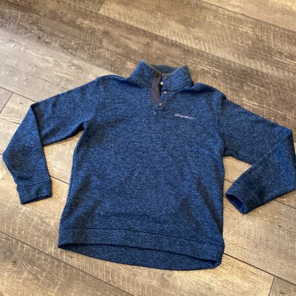 Bundle of 2 Eddie Bauer Men's Radiator Fleece Snap Front Pullover Size L - Picture 9 of 13